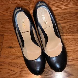 Fendi patent leather pumps